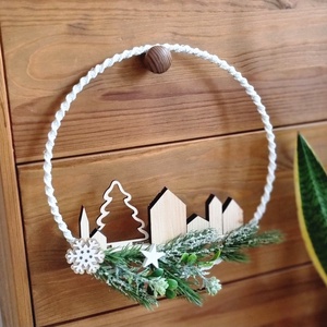 Ajtódísz - karácsony - adventi díszek - adventi ajtódísz - Meska.hu