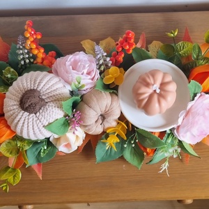 Őszi asztaldísz - kellékek & szerszámok - dekorációs kellékek - őszi dekor - falevél - Meska.hu