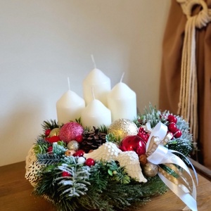 Makramé alapú adventi koszorú - Meska.hu