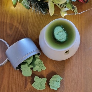 Karácsonyi illatviasz és párologtató szett - otthon & életmód - gyertya, illat, aroma - illatviasz - Meska.hu