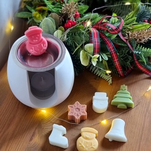 Kerámia Párologtató  6 választható illatviasszal, Karácsony, Karácsonyi lakásdekoráció, Karácsonyi illatgyertya, mécses, Kerámia, Gyertya-, mécseskészítés, MESKA