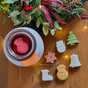 Kerámia Párologtató  6 választható illatviasszal - karácsony - karácsonyi lakásdekoráció - karácsonyi illatgyertya, mécses - Meska.hu