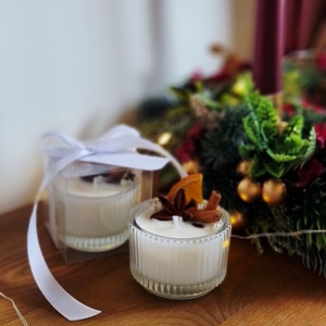 Karácsonyi hangulatú köszönetajándék, Esküvő, Emlék & Ajándék, Köszönőajándék, Gyertya-, mécseskészítés, Mindenmás, MESKA