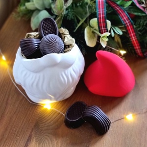 Kerámia tároló - karácsony - mikulás - mikulás beltéri dekoráció - Meska.hu