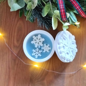 Hópihés kerámia mécsestartó - karácsony - karácsonyi lakásdekoráció - karácsonyi illatgyertya, mécses - Meska.hu