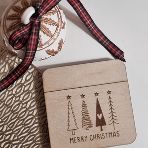 Karácsonyi fenyős pénzátadó - Meska.hu