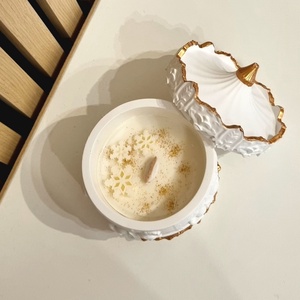 Karácsonyi körhintás kerámia mécses - karácsony - karácsonyi lakásdekoráció - karácsonyi illatgyertya, mécses - Meska.hu