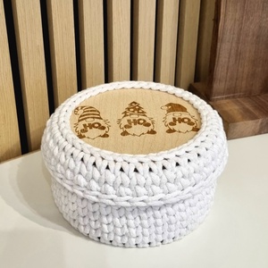 Horgolt tároló - otthon & életmód - dekoráció - asztal és polc dekoráció - horgolt & csipketerítő - Meska.hu