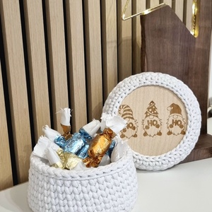 Horgolt tároló - otthon & életmód - dekoráció - asztal és polc dekoráció - horgolt & csipketerítő - Meska.hu