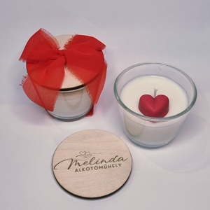 Titkos üzenet - szójaviasz gyertya, Otthon & Életmód, Gyertya, illat, aroma, Aromalámpa, Gyertya-, mécseskészítés, Famegmunkálás, MESKA