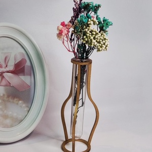 Lézervágott fa váza, Otthon & Életmód, Virágdekoráció, Virágtartó, Váza, Famegmunkálás, MESKA