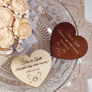 Egyedi esküvői fa hűtőmágnes � köszönetajándék - Meska.hu