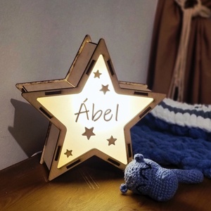 Babaszobai éjjelilámpa � Egyedi csillag forma - Meska.hu