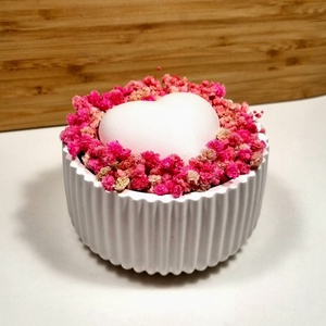 Mini asztaldísz szív motívummal � természetes elegancia az otthonodba - Meska.hu