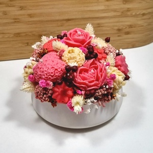 Illatviasz virágbox - otthon & életmód - dekoráció - asztal és polc dekoráció - asztaldísz - Meska.hu