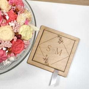 Fa esküvői meghívó � lézervágott és gravírozott, kétlapos kivitelben - esküvő - meghívó & kártya - meghívó - Meska.hu