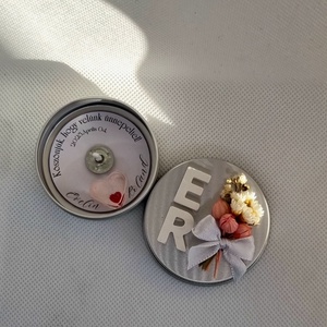 Titkosüzenet köszönetajándék, Esküvő, Emlék & Ajándék, Köszönőajándék, Gipszöntés, Gyertya-, mécseskészítés, MESKA