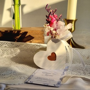 Kerámiaszív köszönetajándék, Esküvő, Emlék & Ajándék, Köszönőajándék, Gipszöntés, Festészet, MESKA