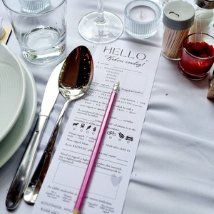 Helló Kedves Vendég! kártya, Esküvő, Esküvői szett, Papírművészet, MESKA