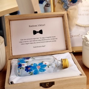 Tanúfelkérő díszdoboz, Esküvő, Emlék & Ajándék, Doboz, Famegmunkálás, Üvegművészet, MESKA