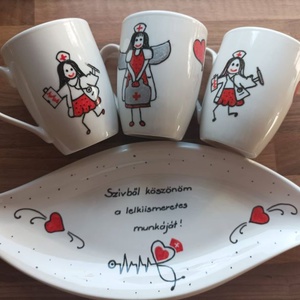 köszönő ajándék nővéreknek, orvosoknak, bárkinek - otthon & életmód - konyhafelszerelés, tálalás - tálalás - bögre & csésze - Meska.hu