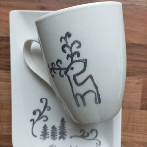 Karácsonyi bögre - karácsony - mikulás - mikulás ajándékok - Meska.hu