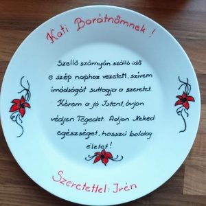 Kínáló tál, sütis tányér karácsonyra, szülinapra, névnapra - otthon & életmód - konyhafelszerelés, tálalás - tálalás - kínálótál - Meska.hu