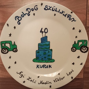 Kínáló tál, sütis tányér karácsonyra, szülinapra, névnapra - otthon & életmód - konyhafelszerelés, tálalás - tálalás - kínálótál - Meska.hu
