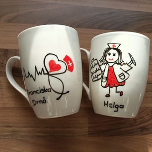 Páros bögre Valentin napra - otthon & életmód - konyhafelszerelés, tálalás - tálalás - teás- és kávés pohár, készlet - Meska.hu
