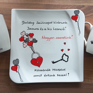 egyedi süteményes tál, kínáló tál , Otthon & Életmód, Konyhafelszerelés, tálalás, Tálalás, Kínálótál, Festett tárgyak, MESKA