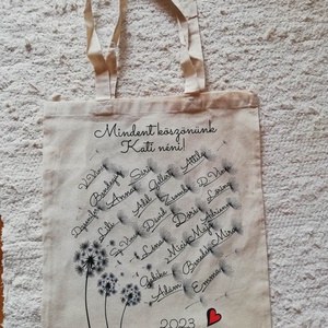 pitypangos vászon táska pedagógusoknak - táska & tok - bevásárlás & shopper táska - shopper, textiltáska, szatyor - Meska.hu