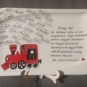 nagy süteményes tál, kínálótál + tartó, Otthon & Életmód, Konyhafelszerelés, tálalás, Tálalás, Kínálótál, Festett tárgyak, MESKA