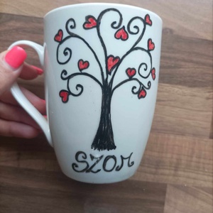 Egyedi kézzel festett bögre tanároknak, barátnőknek - otthon & életmód - konyhafelszerelés, tálalás - tálalás - bögre & csésze - Meska.hu
