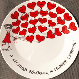 Egyedi kínálótál főnőknek, barátoknak, barátnőknek, Otthon & Életmód, Konyhafelszerelés, tálalás, Tálalás, Kínálótál, Festett tárgyak, MESKA