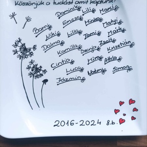 Ajanándék tanároknak, Otthon & Életmód, Konyhafelszerelés, tálalás, Tálalás, Kínálótál, Festett tárgyak, MESKA