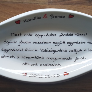 Esküvőre ajándék , Otthon & Életmód, Konyhafelszerelés, tálalás, Tálalás, Kínálótál, Festett tárgyak, MESKA