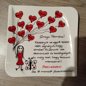 Egyedi kérésre készült süteményes tányér  - Meska.hu