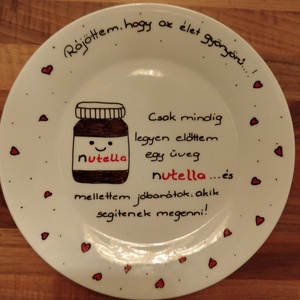 Egyedi kérésre készült süteményes tányér , Otthon & Életmód, Konyhafelszerelés, tálalás, Tálalás, Kínálótál, Festett tárgyak, MESKA