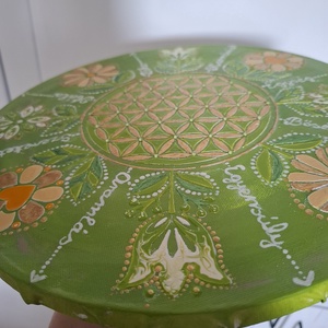 Élet Virága mandala -30cm- - művészet - festmény - akril - Meska.hu