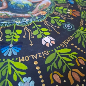 Női teremtő mandala - művészet - festmény - akril - Meska.hu