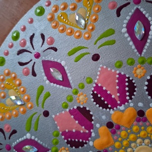 Ragyogó Szív mandala - művészet - festmény - akril - Meska.hu