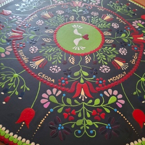 Áldás�Szeretet Mandala virágszimbolikával - művészet - festmény - akril - Meska.hu