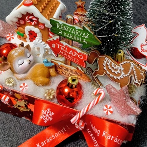 Karácsonyi meseerdő - karácsony - adventi díszek - adventi asztaldísz - Meska.hu