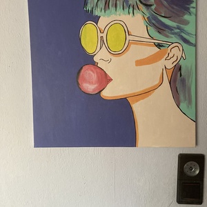 Bubble gum - festmény - művészet - festmény - akril - Meska.hu