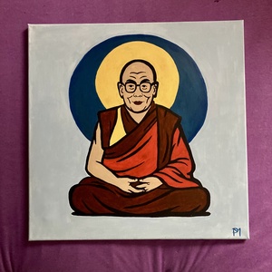 XIV. Dalai láma - festmény  - Meska.hu
