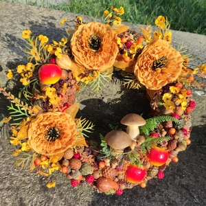 Nagy őszi ajtódísz - otthon & életmód - dekoráció - ajtó- és ablak dekoráció - ajtódísz & kopogtató - Meska.hu