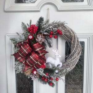 Téli ajtódísz - Meska.hu