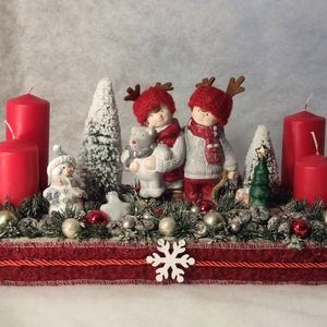 Extra méretű adventi asztaldísz - Meska.hu