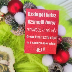 Grincs ajtódísz - karácsony - adventi díszek - adventi ajtódísz - Meska.hu