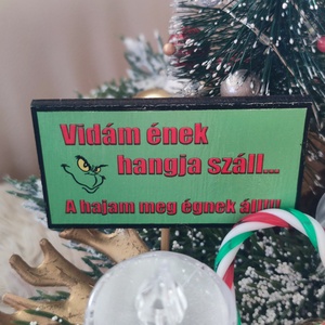 Grincs adventi asztaldísz  - karácsony - adventi díszek - adventi asztaldísz - Meska.hu
